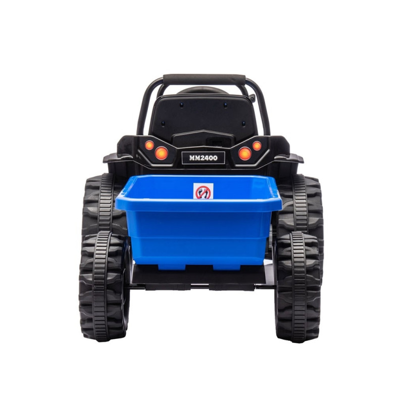 Elektrický traktor s prívesom Milly Mally Farmer modrý 2