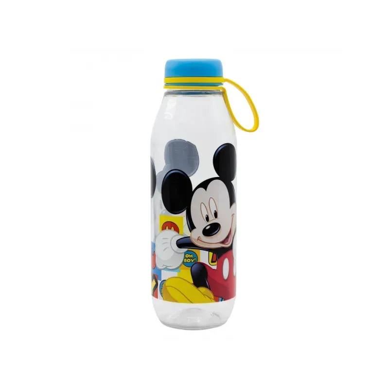 STOR Plastová fľaša so silikónovým pútkom MICKEY MOUSE, 650ml, 14835