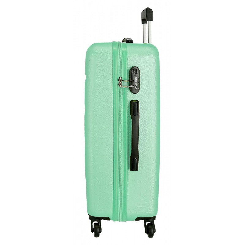 ROLL ROAD Flex Turquesa, ABS Cestovný kufor, 75x52x28cm, 91L, 584936B (large) 1