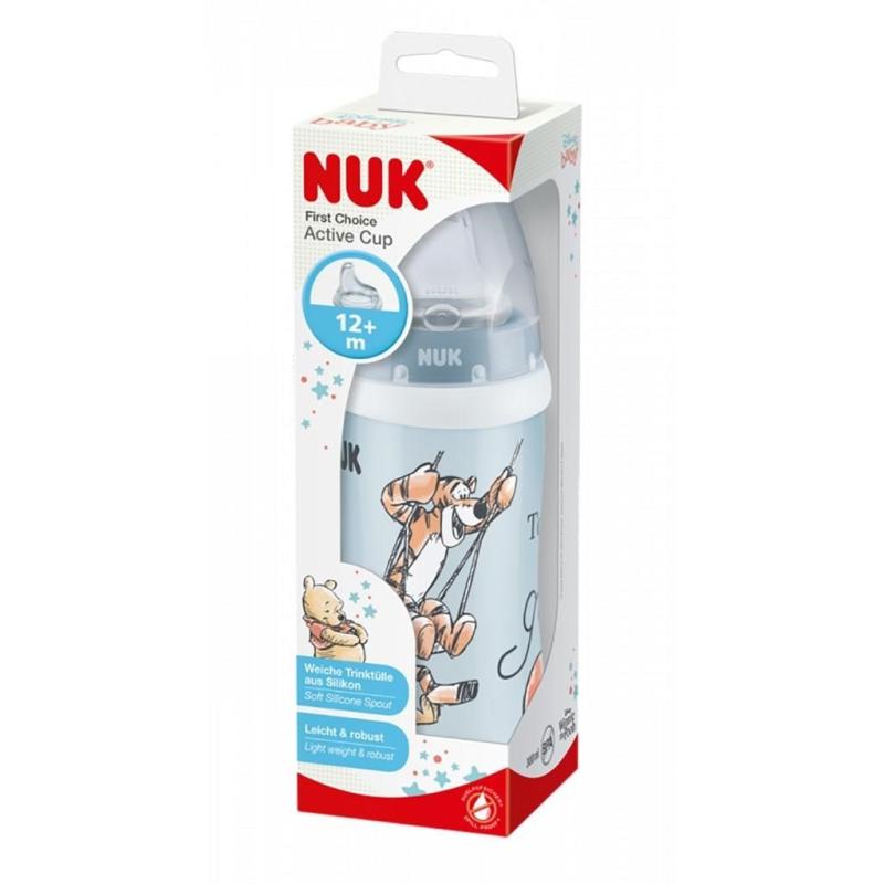 Detská fľaša NUK Active Cup Disney Medvedík Pu 300 ml modrá