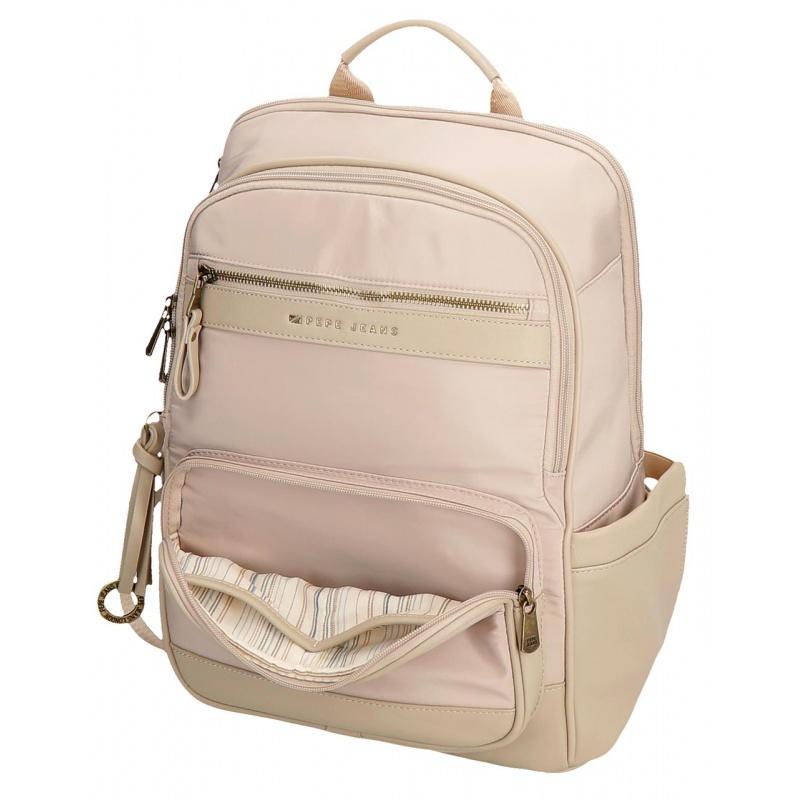 Pepe Jeans Morgan Beige - Batoh na notebook 15", 7922433