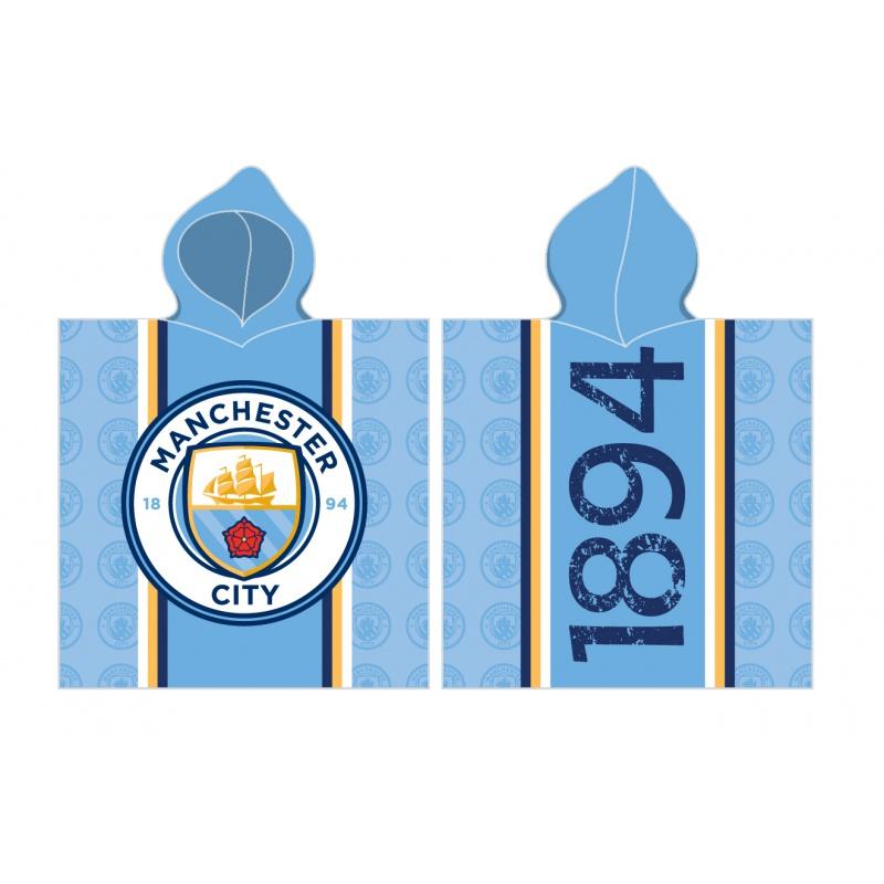 CARBOTEX Bavlnené pončo 60/120cm Manchester City, MCFC162002