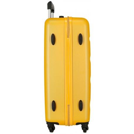 JOUMMA BAGS Sada ABS cestovných kufrov ROLL ROAD FLEX Ochre, 55-65cm, 584956D