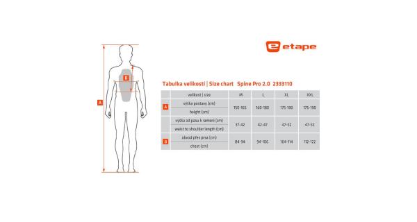 Etape Spine PRO 2.0 chránič chrbtice čierna-zelená veľ. XXL