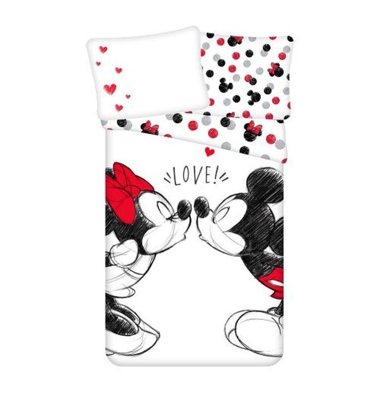 JERRY FABRICS Obliečky Mickey a Minnie Love 04 140/200, 70/90