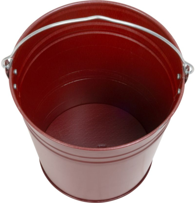 Vedro Aix Caldari 7 lit, Zn, kovové, pozinkované, bordový náter 2