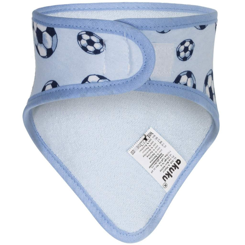 Detský podbradník-šatka Akuku 2 ks sova-srdiečka 1