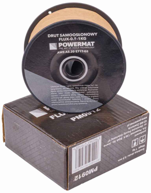 Drôt zvárací trubičkový 0,9 mm cievka 1kg 1