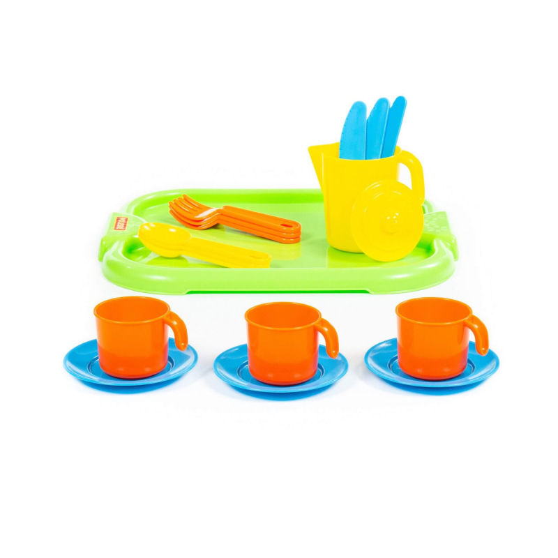 Čajový set pre troch s táckou 1