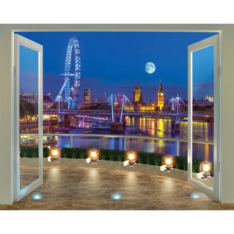 WALLTASTIC  Fototapeta 243 x 304cm LONDON EYE, 43596 1