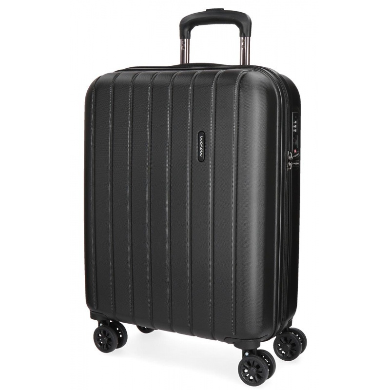 MOVOM Wood Black, Škrupinový cestovný kufor, 55x40x20cm, 38L, 5319161 (small)