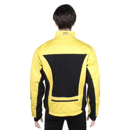 Ski Windproof softshelová bunda žltá-čierna 2