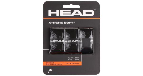 Head XtremeSoft 3 overgrip omotávka tl. 0,5 mm čierna