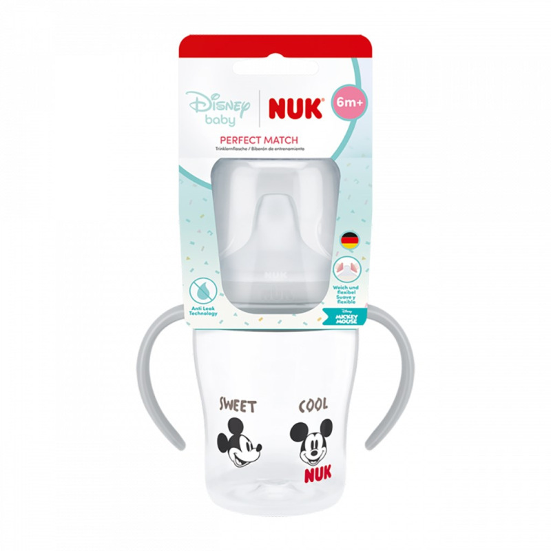 Dojčenská fľaša na učenie NUK Perfect Match DISNEY Minnie grey 150 ml 1