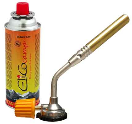 Spájkovacia lampa s reguláciou a kartušou 220g, otočný uzáver, ELICO 1