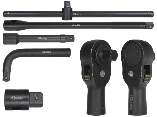 Gola sada s úderovými hlavicami 3/4" a 1", 26-dielna, 17-65 mm, 12-HRAN, kufor, KELTIN 7