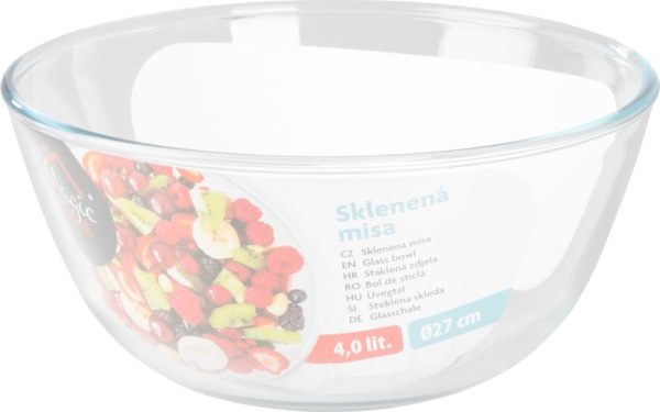 Misa MagicHome, sklenená, okrúhla, šalátová, 4 l, 27 cm 2