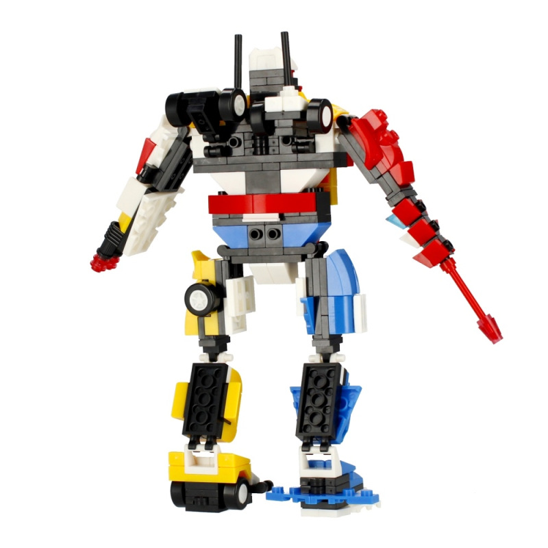 Stavebnica Robot Bojovník - 4 druhy 5