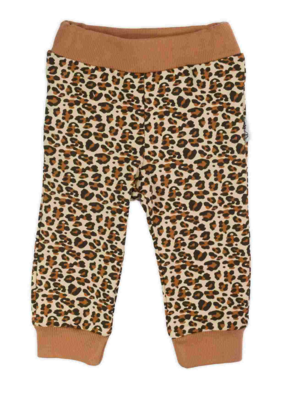 Dojčenské bavlnené tepláčky Nicol Mia hnedé 56 (0-3m)