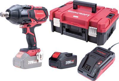 Set Worcraft XCUBE007 ShareSYS Toolbox, uťahovák CIW-S20LiB-1800, 2x 4.0 Ah akumulátor, 1x nabíjačka