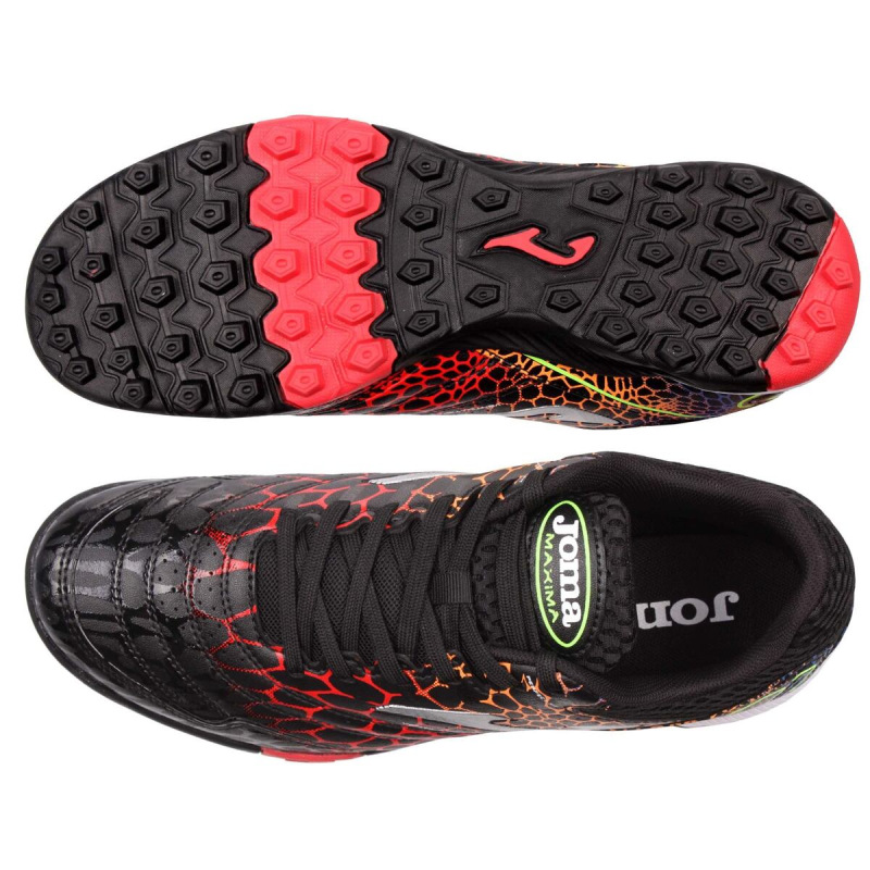 Maxima 2431 Turf kopačky čierna-červená 2