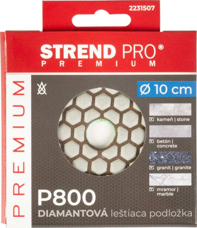 Podložka Strend Pro Premium, 100 mm, P800, diamantová, brúsna, leštiaca 3