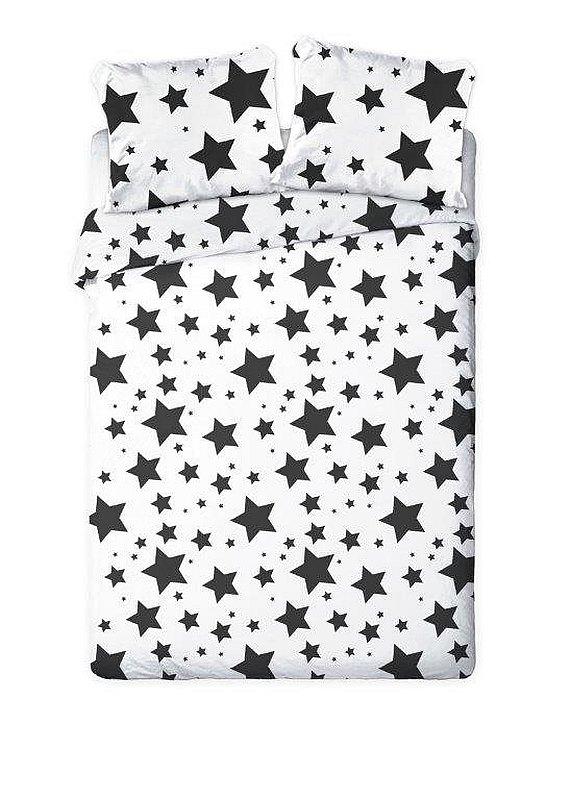 FARO Francúzske obliečky Hviezdy čiernobiele 220/200, 2x70/80