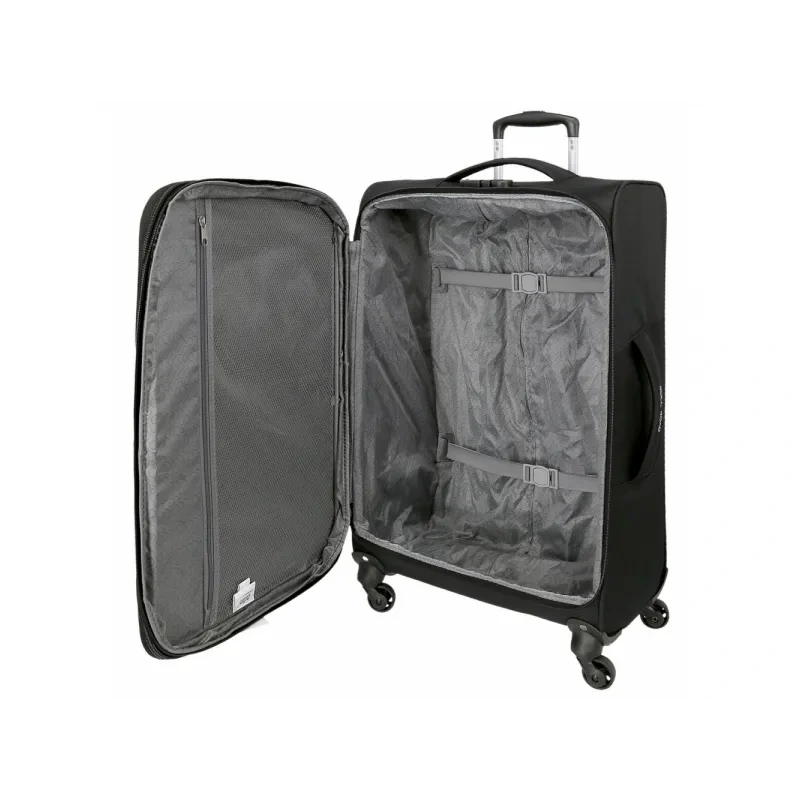 Textilný cestovný kufor ROLL ROAD ROYCE Black / Čierny, 76x48x29, 93L, 5019321 (large) 7