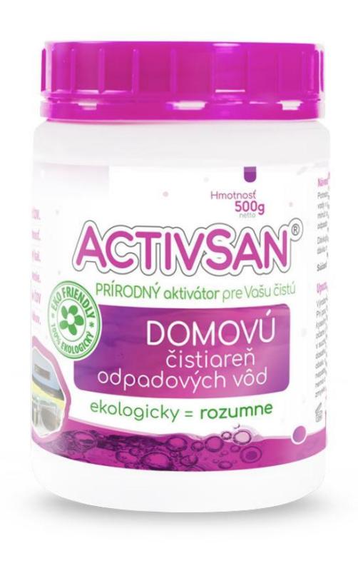 Aktivátor Activsan, do čističky odpadových vôd, 500 g