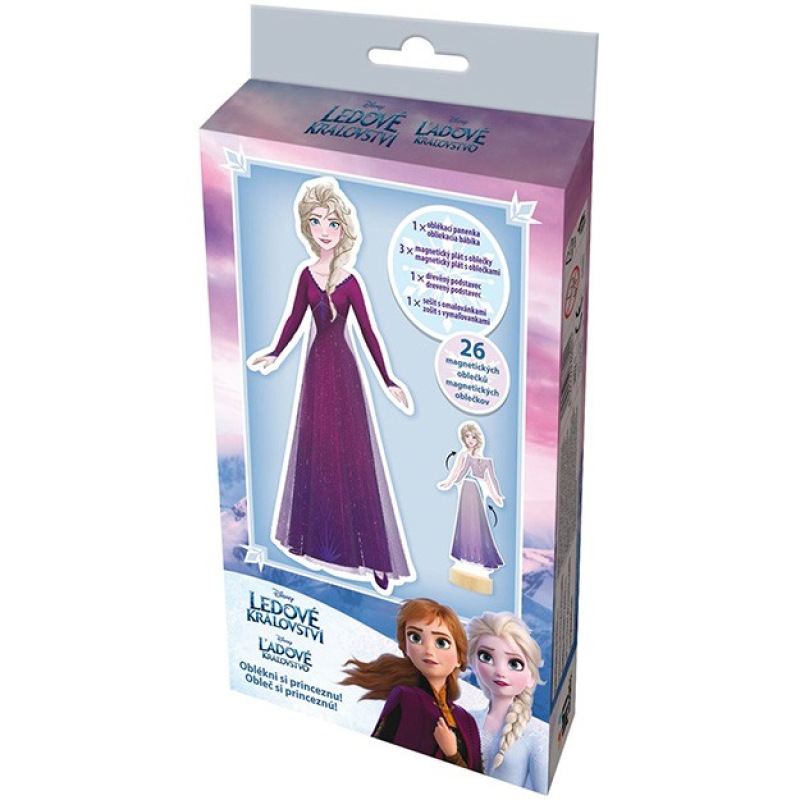 Magnetické obliekanie s maľovankou Ľadové kráľovstvo 2