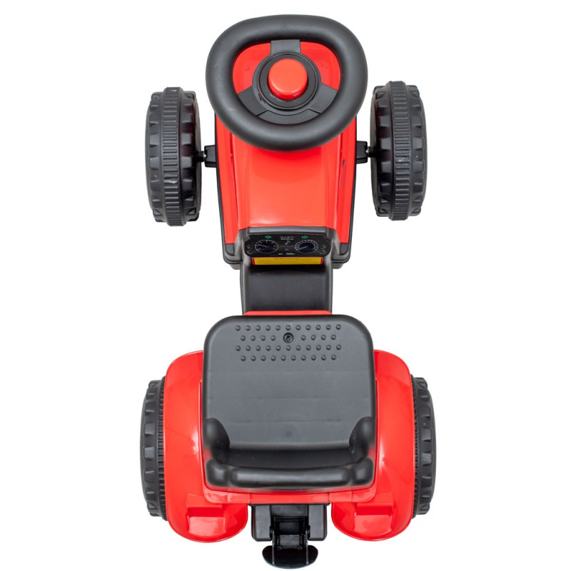 Detské odrážadlo traktor s vlečkou a náradim Baby Mix Benny piros 2