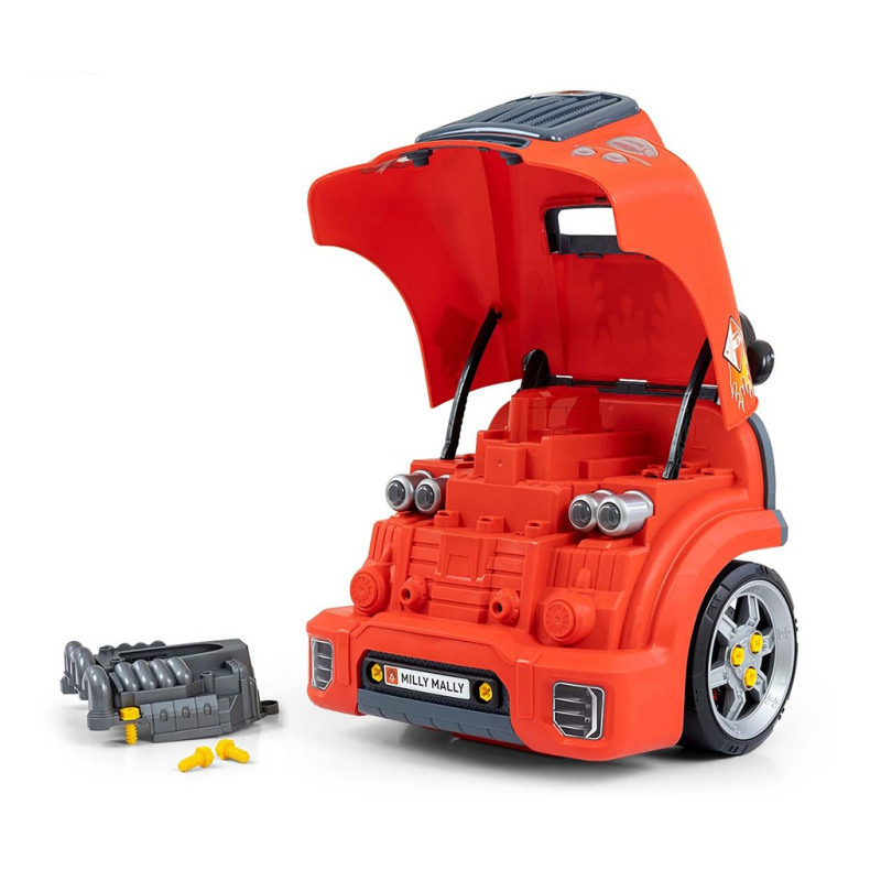 Realistický model prednej časti auta s otváracou kapotou Milly Mally N-GINE red 2