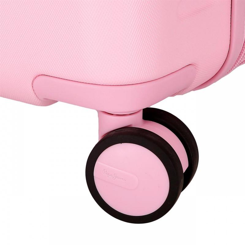 PEPE JEANS Highlight Light Pink, ABS Cestovný kufor, 55x40x20cm, 37L, 768862C (small exp.) 10