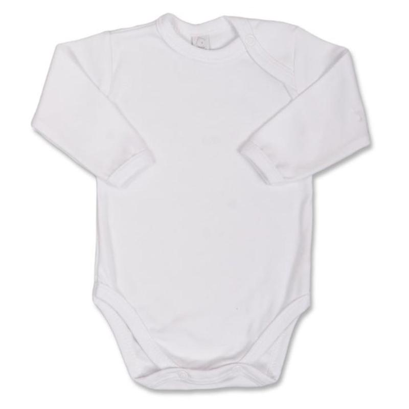 Dojčenské body s dlhým rukávom Bobas Fashion biele 68 (4-6m)