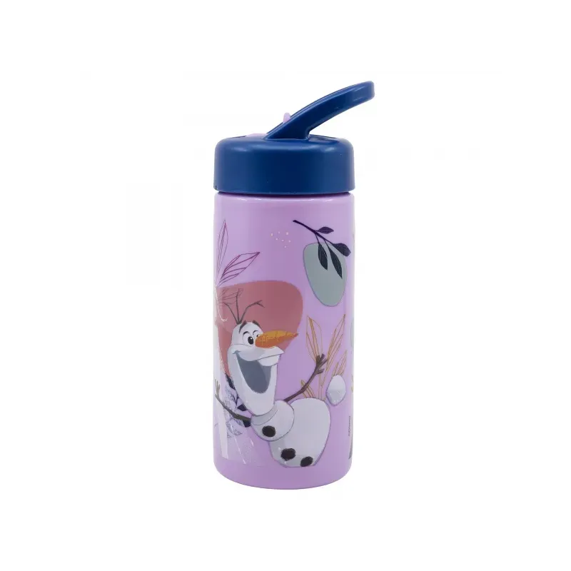 Plastová fľaša s výsuvnou slamkou DISNEY FROZEN, 410ml, 74231