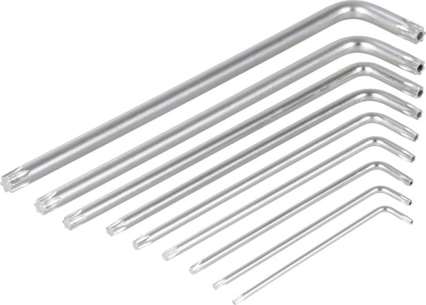 Sada kľúčov Strend Pro HK7008, 9 dielna, T10-T50, Torx, Cr-V, zástrčná 2