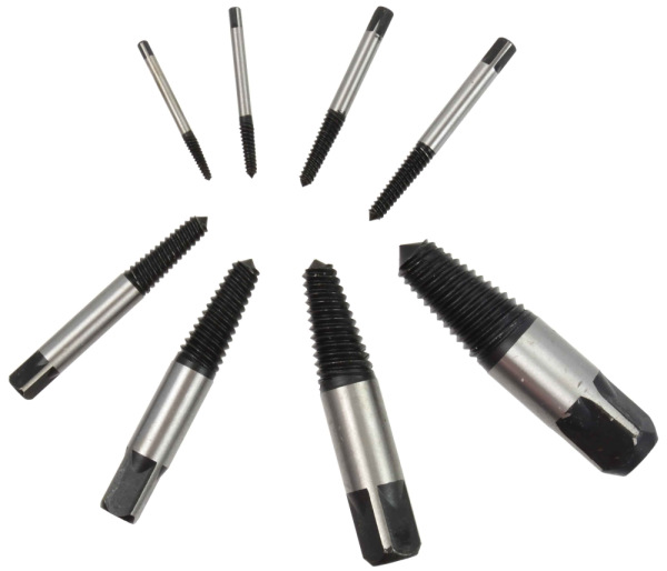 Sada vyťahovačov zalomených skrutiek M3-M50, 8-dielna, GEKO 1