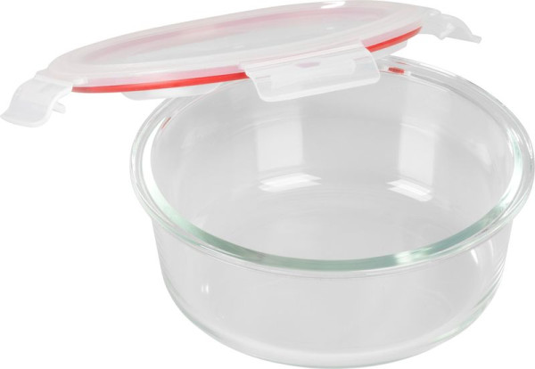 Dóza MagicHome, okrúhla, 950 ml, s vekom, Clip, sklenená 1