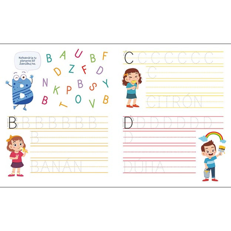 Zošity pre predškolákov Písanie a písmená 1