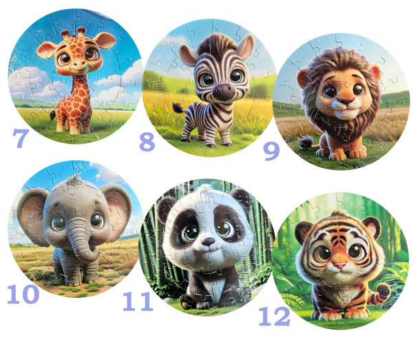 Magnetické puzzle zvieratko 2