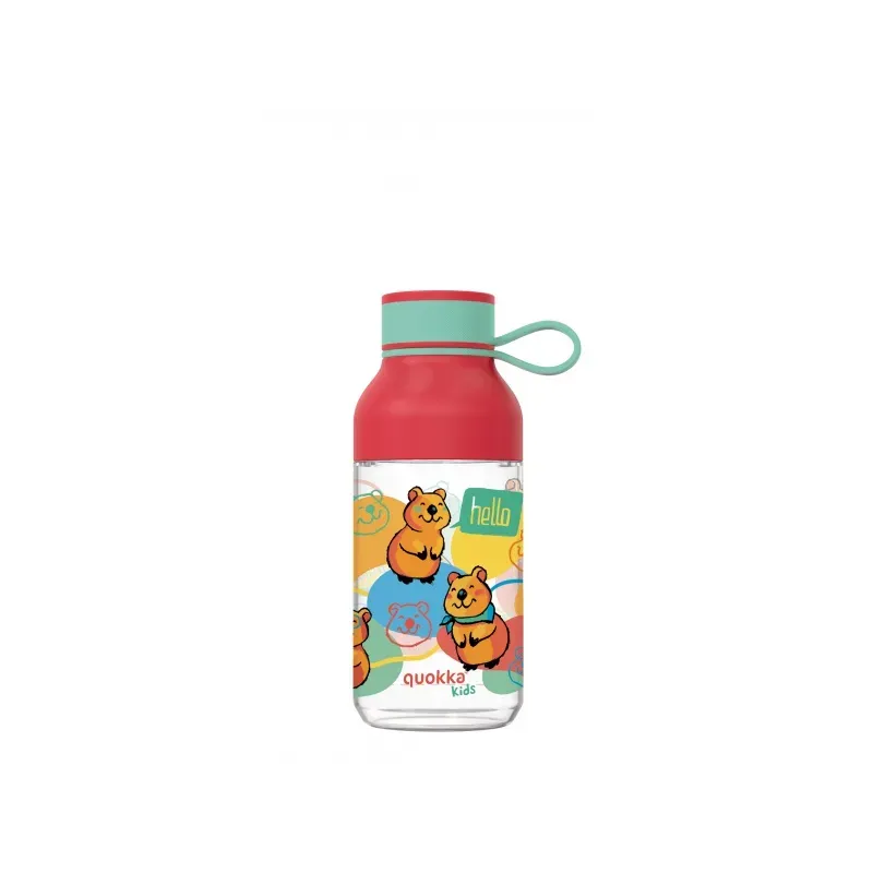 Quokka Kids, Plastová fľaša s pútkom Happy, 430ml, 40155