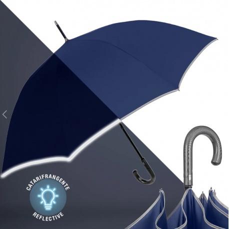 PERLETTI® TECHNOLOGY Luxusný automatický dáždnik s reflexným pásom, 21726