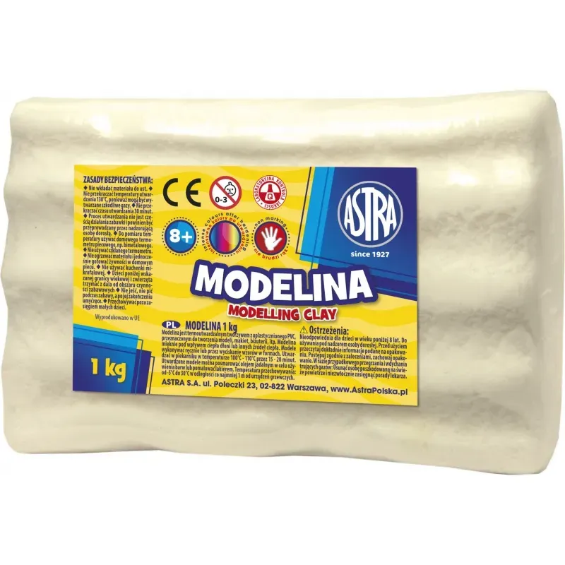 ASTRA Modelovacia hmota do rúry MODELINA 1kg Vanilková, 304118003