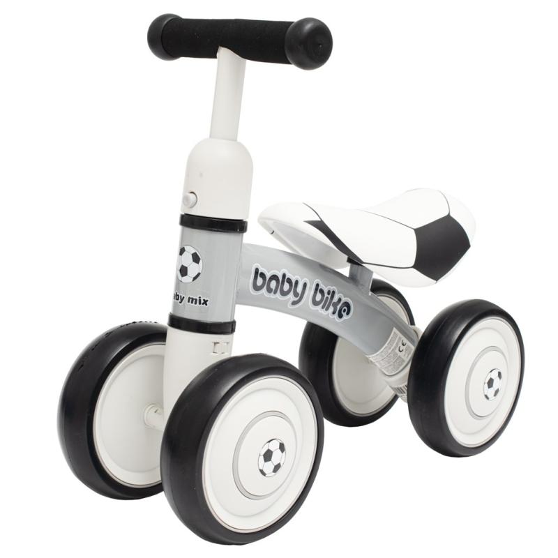 Detské odrážadlo Baby Mix Baby Bike Čierna biela football