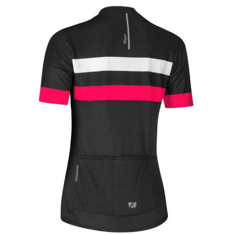 Clara 2.0 cyklistický dres čierna-ružová 2