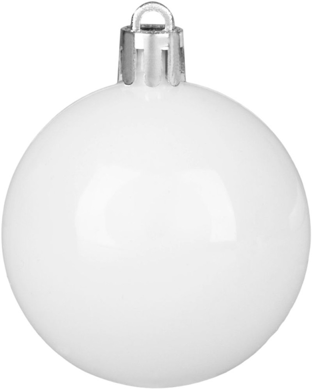 Gule MagicHome Vianoce, sada, 50 ks, 4-5 cm, biele, hviezda, girlanda, šiška, na vianočný stromček 1