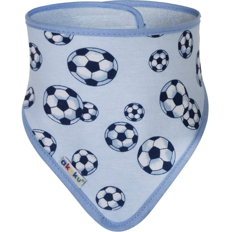 Detský podbradník-šatka Akuku 2 ks sova-srdiečka 2