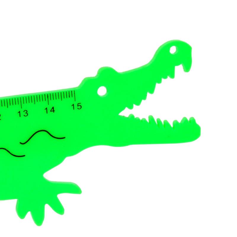 STARPAK Pravítko krokodíl 15 cm