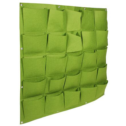 Wall Grow Bag 25 textilné kvetináče na stenu zelená