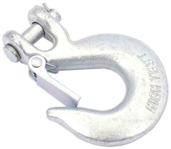 Hák stavebný so západkou, uchytenie čapom s poistkou, 1.770 kg, 5,/16", DIN311, XL-TOOLS